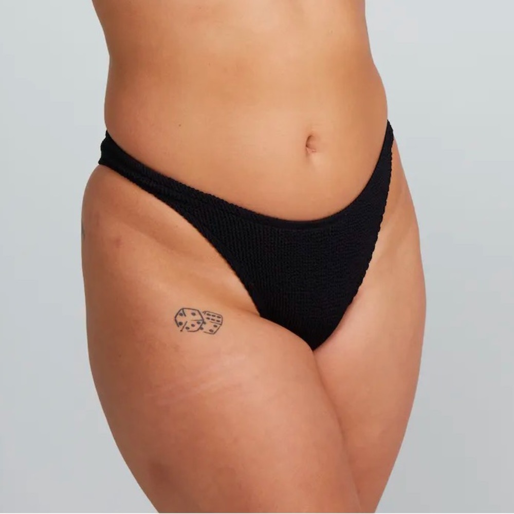 You Swim Eva Cheeky Bikini Bottoms in Black